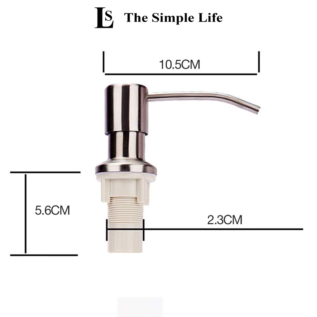 Vòi hút nước rửa chén, vòi hút nước rửa bát tự bơm hút nước rửa chén gắn chậu ống dẫn dài 1,2m Inox 304 [CHÍNH HÃNG]