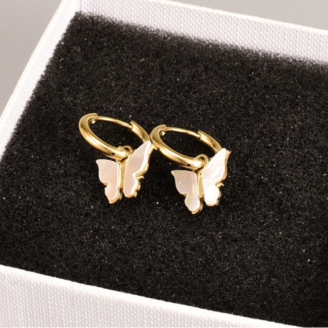 Bông Tai Khoen Tròn Tòn Ten Trai Titan Ko Đen TT 4232