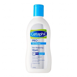 Sữa tắm cho da khô ngứa Cetaphil AD Derma Skin Restoring Wash 295ml

