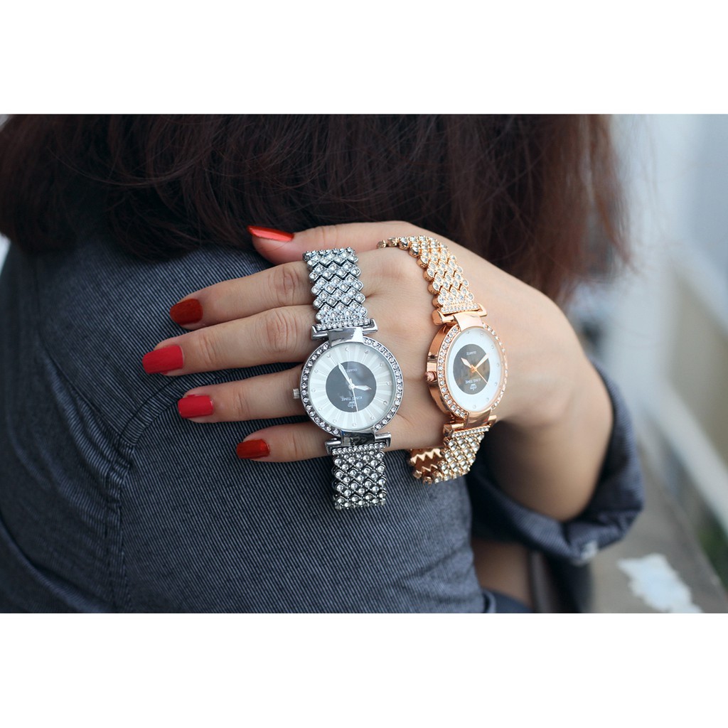 Đồng hồ nữ KING TIME FULL Kim Cương - Mặt To Size Lớn Nổi Bật | BigBuy360 - bigbuy360.vn