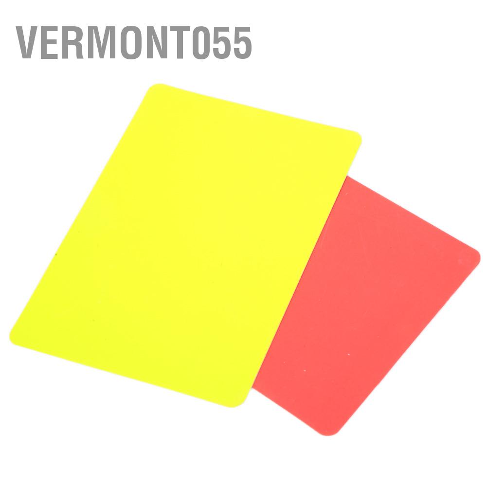 Hàng Hot Thẻ màu đỏ và vàng bóng đá Ghi lại trò chơi bóng đá Thiết bị công cụ trọng tài Hàng giao ngayVermont055