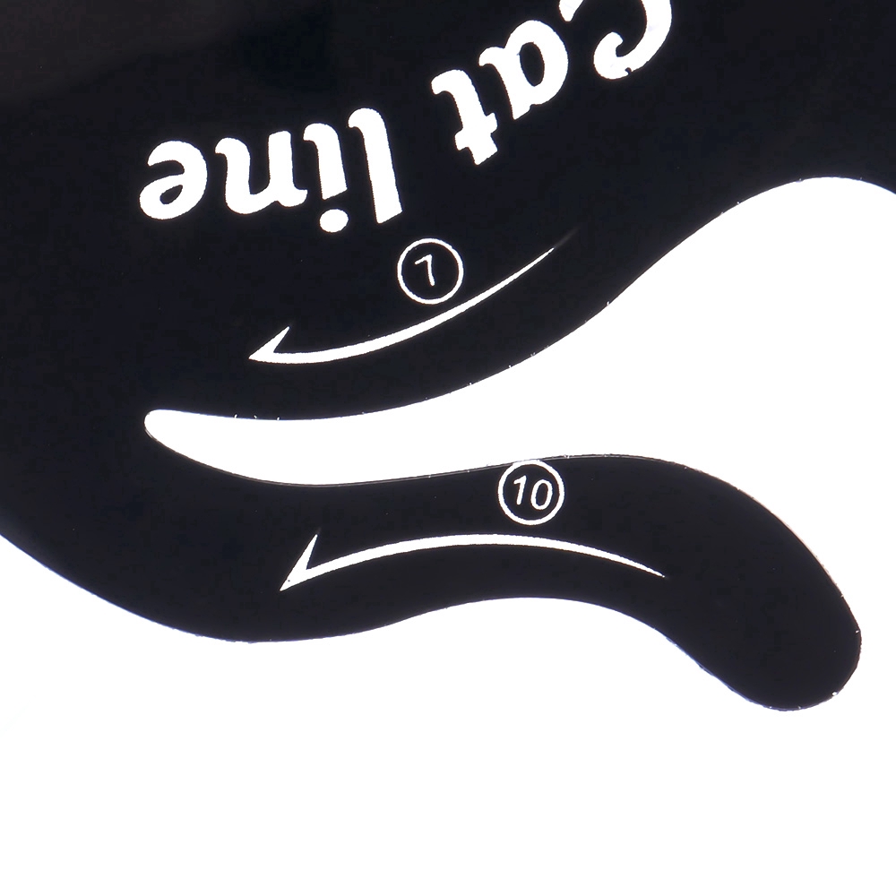 Set 2 khuôn kẻ mắt tạo hình con mèo tiện dụng