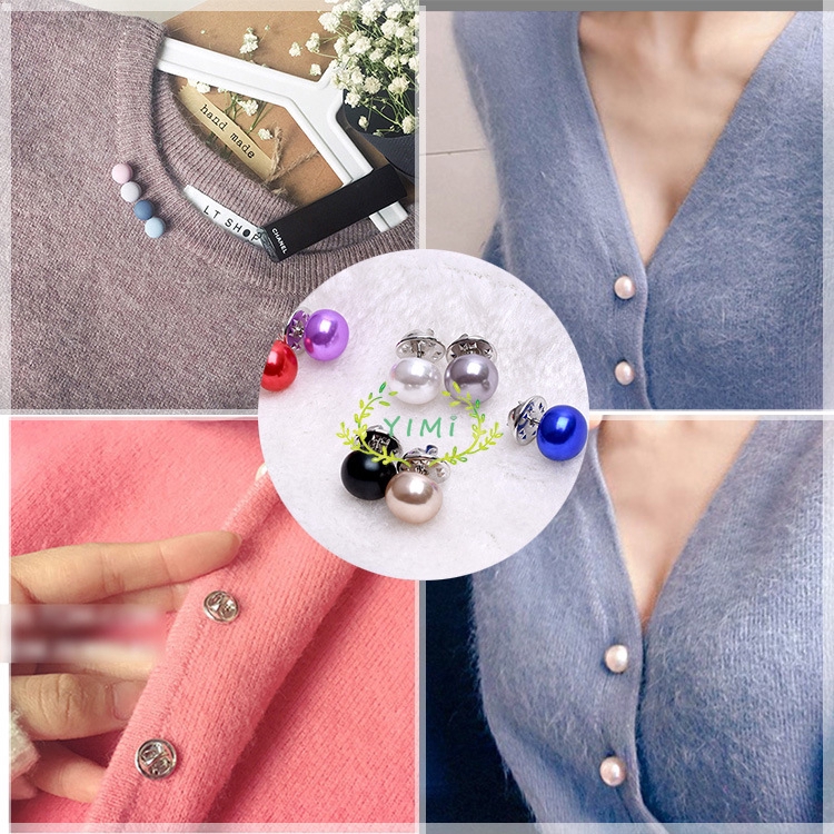 Trâm Cài Áo Đính Ngọc Trai Thời Trang Hàn Quốc Cho Nữ