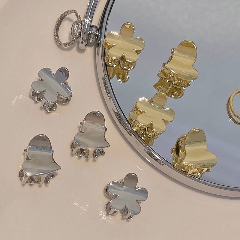 Set 2 Kẹp Tóc Kim Loại Mini Hình Học