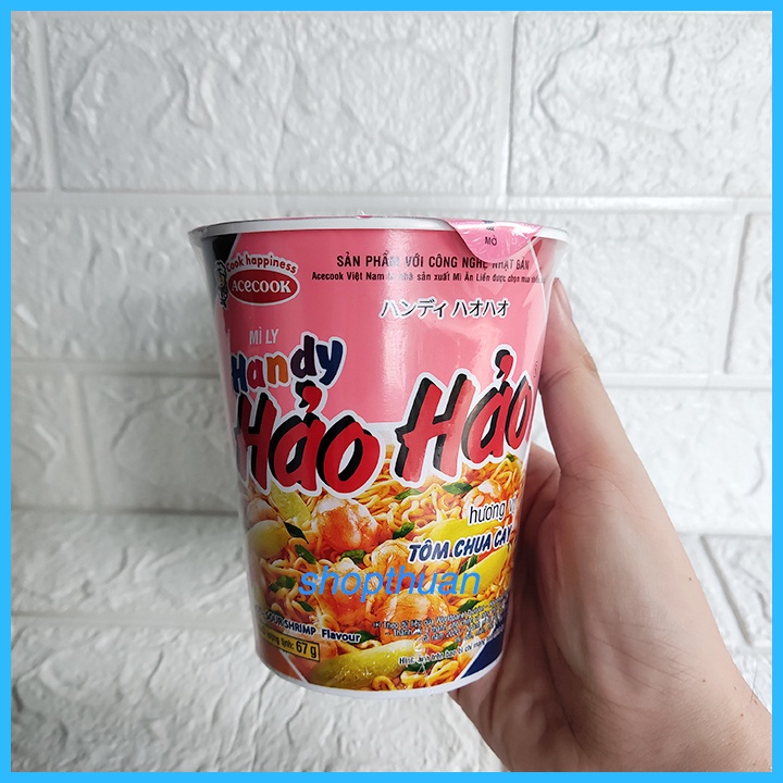 Mì ly handy Hảo Hảo Tôm Chua Cay 67g | BigBuy360 - bigbuy360.vn