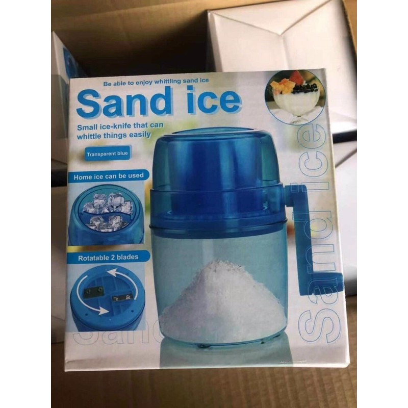 ❤️FREESHIP❤️ Máy bào đá mini bằng tay Sand ice, máy bào đá tuyết