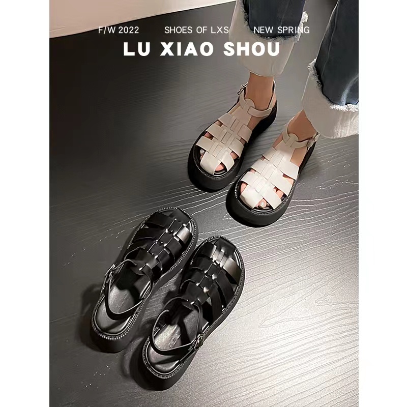Giày Sandal Đế Dày Cao 2022 Thời Trang Xuân Hè Cổ Điển Đơn Giản