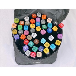 Bộ bút dạ 48 chi tiết cho bé tập tô bút màu touch mark cool coco pison marker