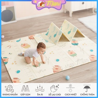 Thảm chơi cho bé, tấm lót sàn cho bé chơi, thảm xốp XPE 2 mặt gấp gọn 1m8x2m dày 1cm chính hãng Royalcare