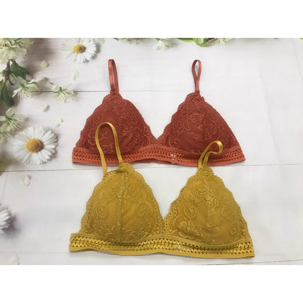 Áo ngực bra ren mịn bắt mắt, áo lót 2 dây điều chỉnh cài sau, bralette, Leblurshop | BigBuy360 - bigbuy360.vn