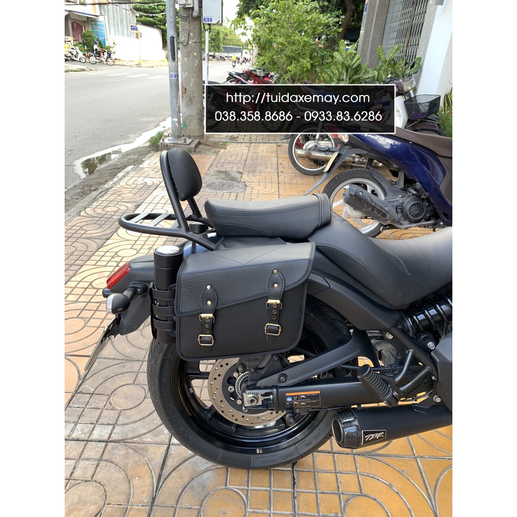 Túi Treo Xe Máy  Kawasaki Vulcan S có chỗ để Bình Nước