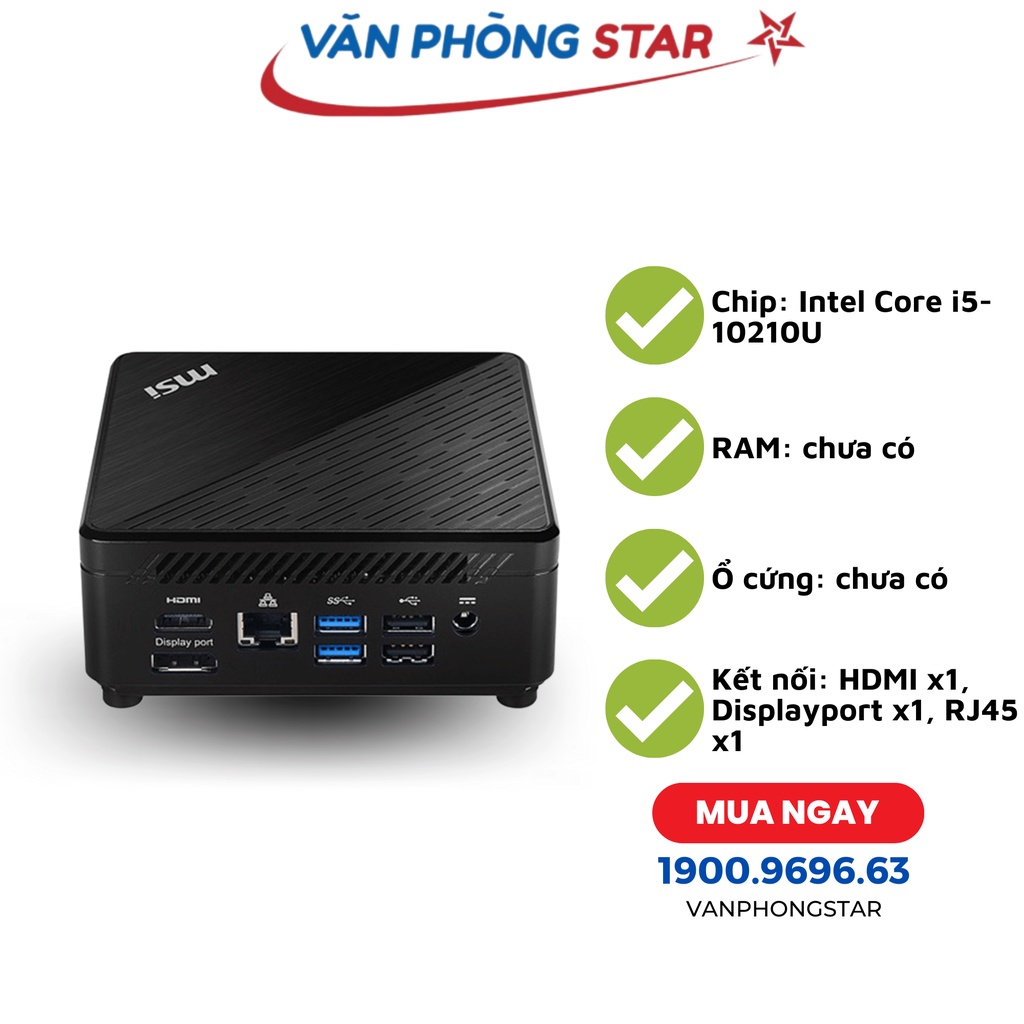 PC Mini MSI Cubi B183 chính hãng