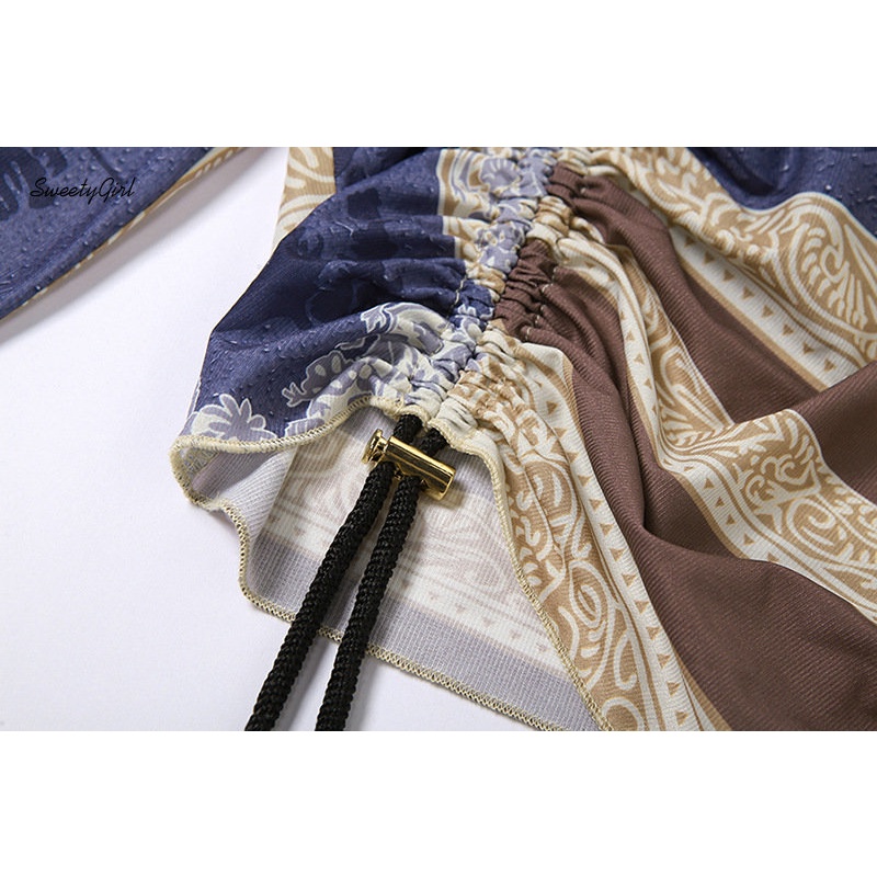 Áo Croptop Tay Dài Dáng Ôm In Họa Tiết Nhiều Màu Độc Đáo Thời Trang 2022 Quyến Rũ Cho Nữ