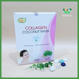 1 Miếng Mặt Nạ Dừa Collagen Cửu Long Chống Lão Hóa - Mặt Nạ Từ Dừa