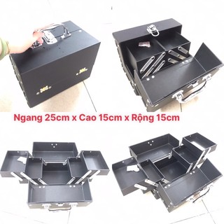 Cốp size 25cm 2m/4mâm đựng mỹ phẩm, dụng cụ nail, nối mi dùng cá nhân
