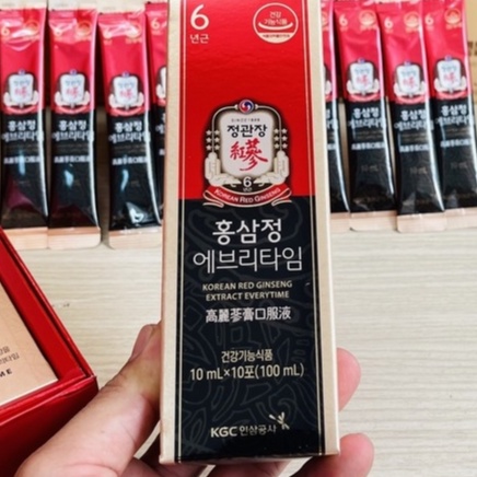 Nước Hồng Sâm Hậu Duệ Mặt Trời KGC Everytime Hộp 30 gói x 10ml Cheong Kwan Jang