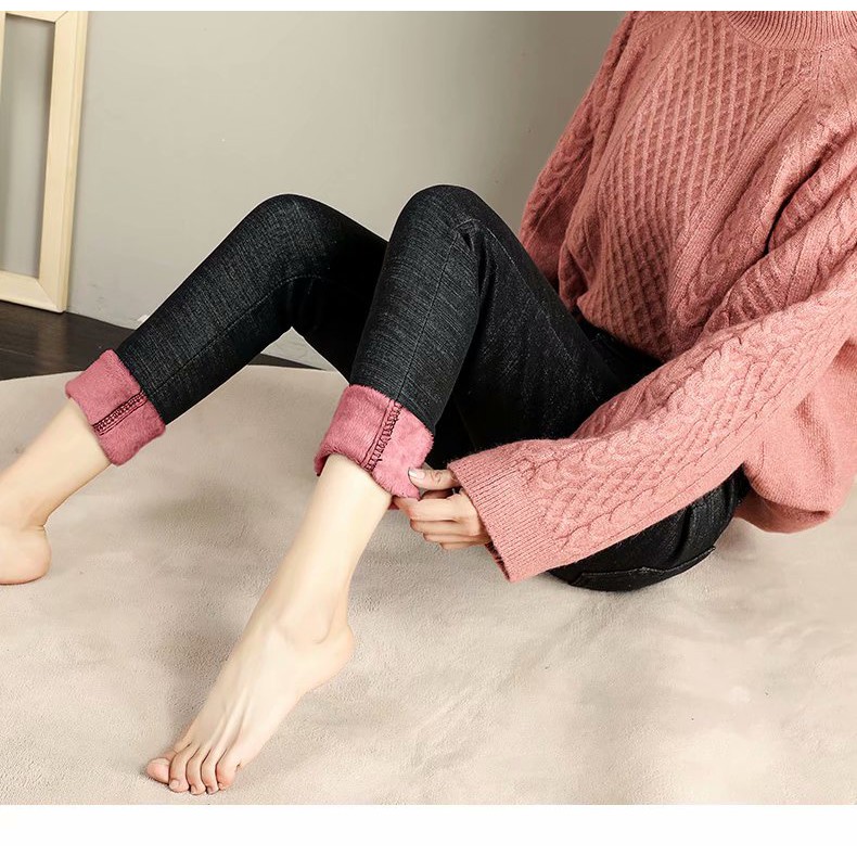 Quần Legging Nhung Lưng Thun Size Lớn 25-32