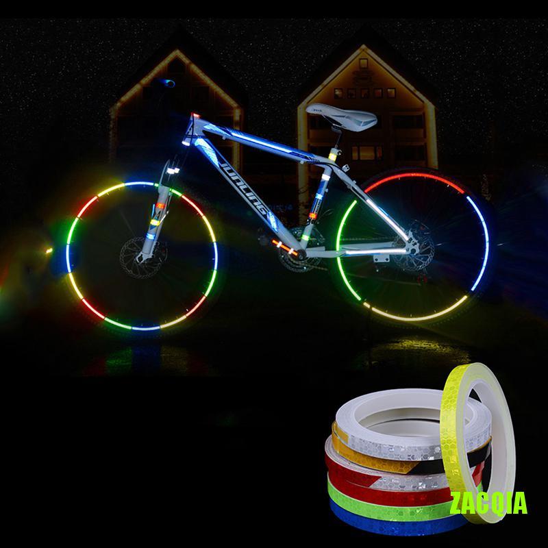 Nhãn dán phản quang trang trí vành bánh xe đạp/xe máy tiện lợi