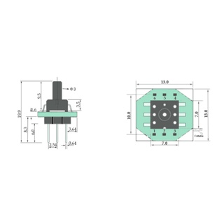 Module cảm biến áp suất xgzp6847d 0-500kpa