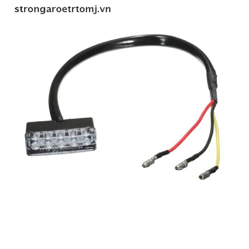 Đèn Phanh 5 Bóng LED Mini 12V Ánh Sáng Đỏ Gắn Đuôi Xe Mô Tô