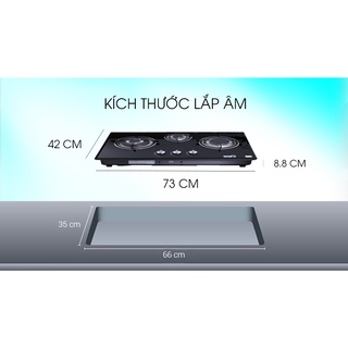 Bếp ga âm Malloca GHG 733B NEW