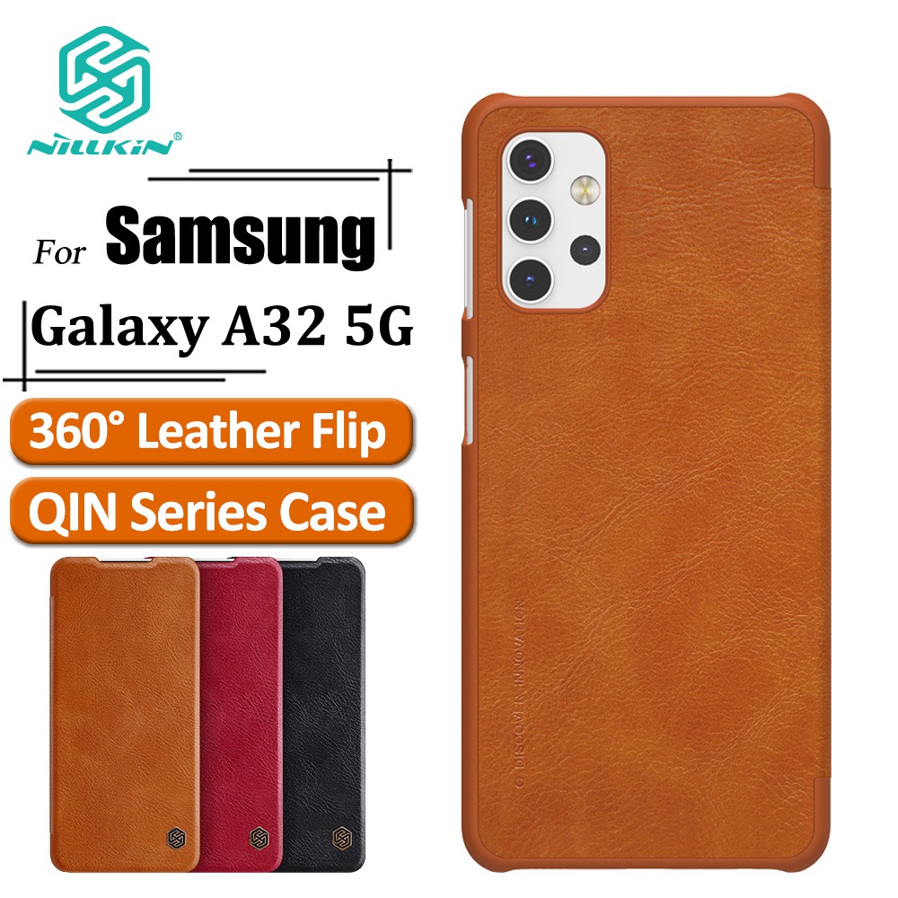 Bao da gập chính hãng Nillkin QIN SamSung Galaxy A32 4G / Samsung A52 5G / Samsung A72 4G