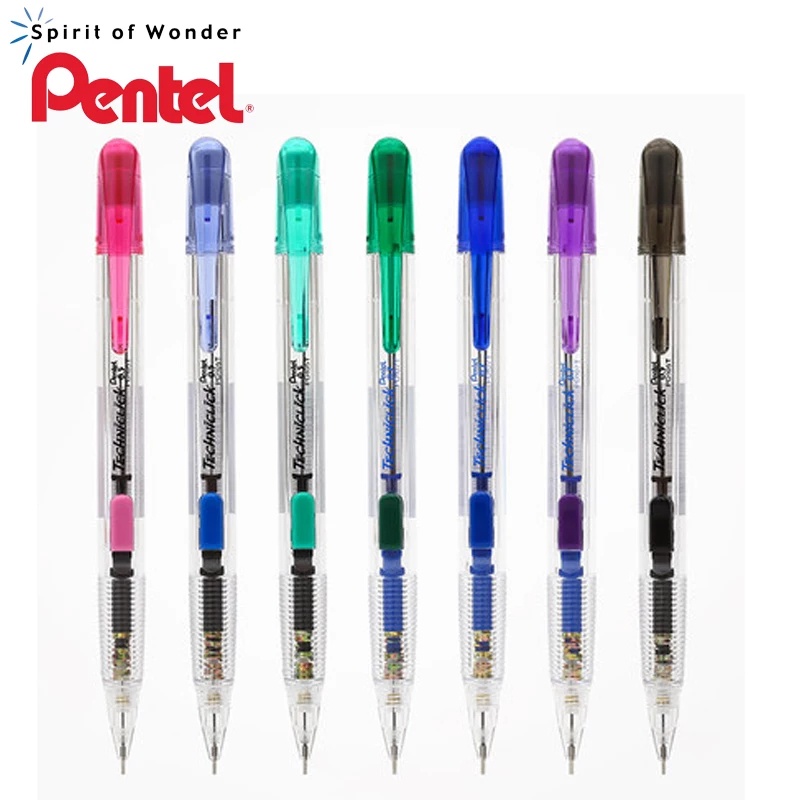 Bút Chì Kim Pentel Bấm Thân Giữa PD105T Và PD107T | Thiết Kế Thân Trong Đẹp Mắt