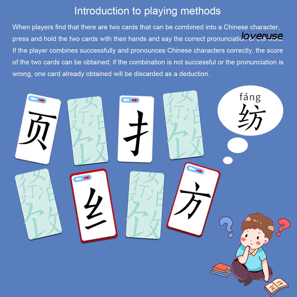 Bộ 120 Thẻ Bài Ma Thuật Cho Bé Học Chữ Tiếng Trung