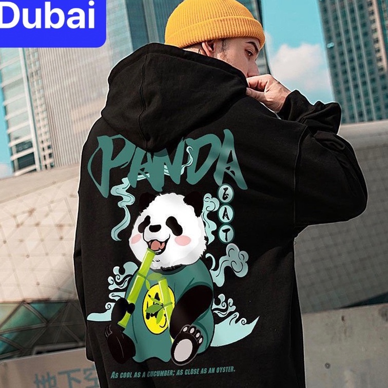 ÁO KHOÁC HOODIE NAM NỮ UNISEX CHẤT NỈ IN HÌNH GẤU TRÚC PANDA SIÊU SANG CHẢNH - DUBAI FASHION