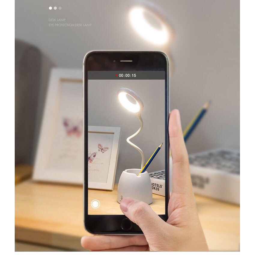 Đèn học bảo vệ mắt chống cận đa chức năng, Đèn tích điện chế độ LED 3 ánh sáng tùy chỉnh