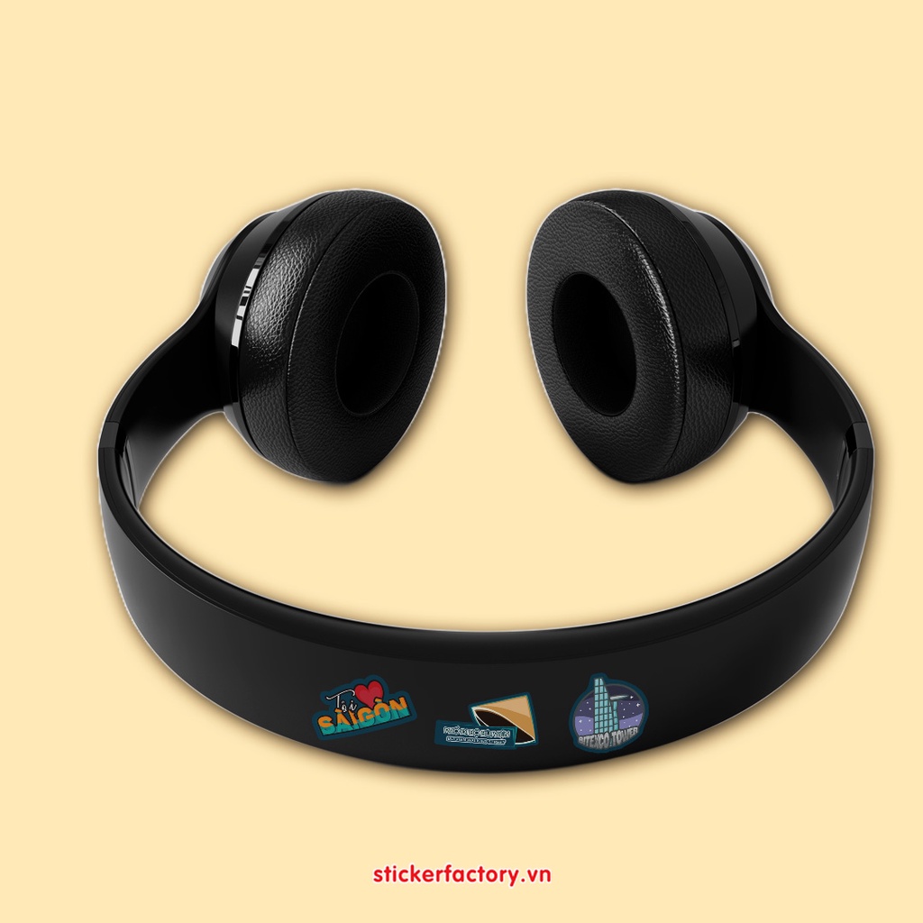 Vol 27 Ho Chi Minh City - Little sticker sheet A6 hình dán cán màn lấp lánh - Sticker Factory