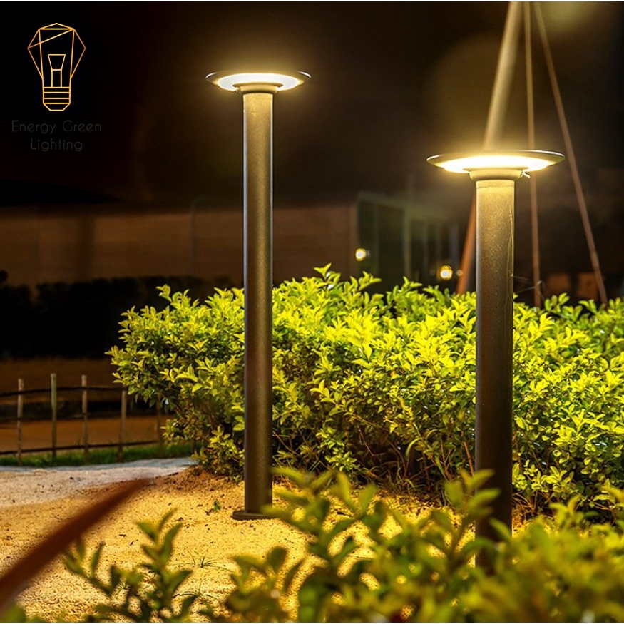 Đèn Cột Sân Vườn Đĩa Bay Energy Green Lighting DSV-1170 Chống Nước - Chiều Cao 80cm - Cắm Điện Và Dùng Năng Lượng Mặt Tr