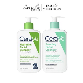 Sữa Rửa Mặt Cerave Foaming Facial Cleanser 355ml Mỹ - Phục Hồi Cho Làn Da Hiệu Quả