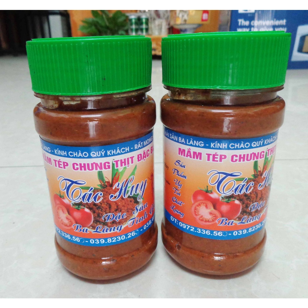 Mắm tép chưng thịt Ba Làng Thanh Hóa hộp 400g-1kg (Mắm tép chưng thịt Tác Huy)