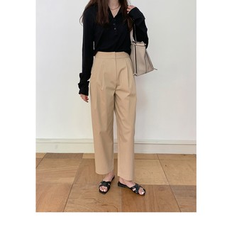 Quần Culottes Lửng Thanh Lịch Phối Túi Sau