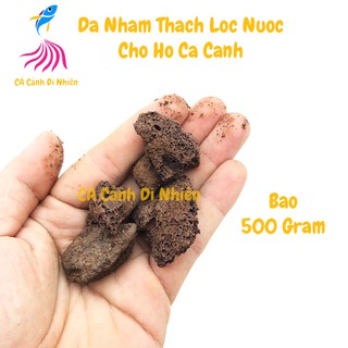Đá nham thạch vật liệu lọc nước cho hồ cá cảnh túi 500g