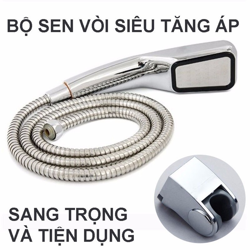 Bộ Vòi Sen Cao Cấp Tiết Kiệm Nước (30%), Tăng Áp 300 Lần [MỚI] TS04