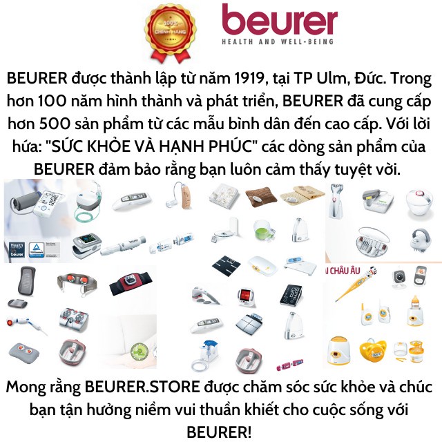 Máy đo huyết áp bắp tay tự động Beurer BM77, máy đo huyết áp đức, kết nối với máy tính, lưu 2x60 kết quả cho 2 người