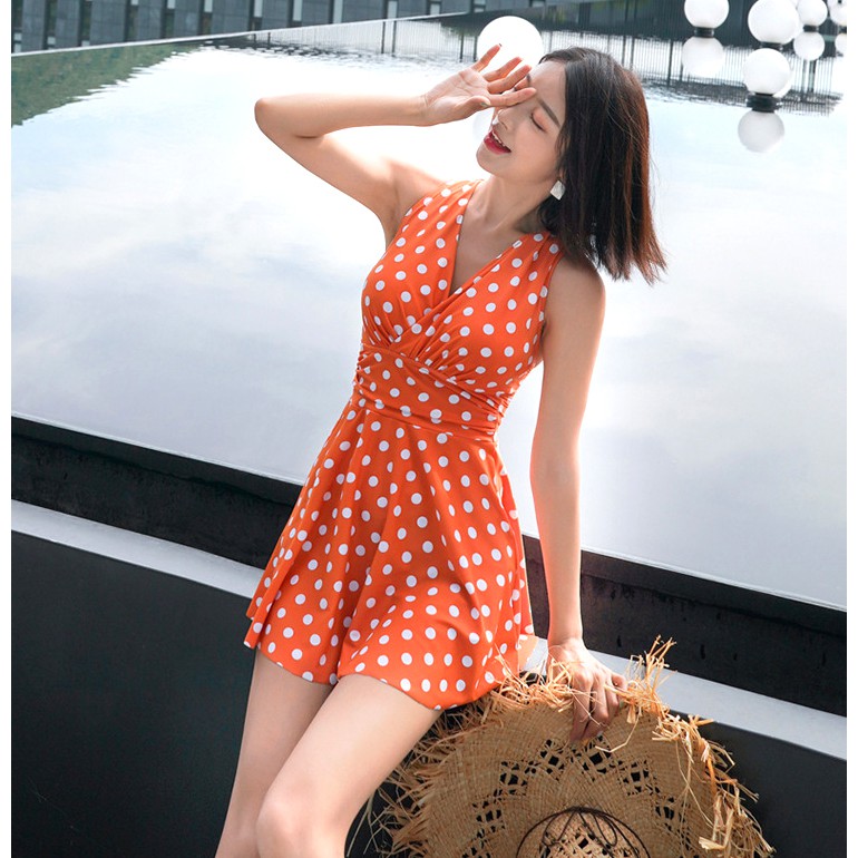 (THUN LẠNH) Đồ bơi dạng váy giấu bụng có big size cho người béo mập | BigBuy360 - bigbuy360.vn