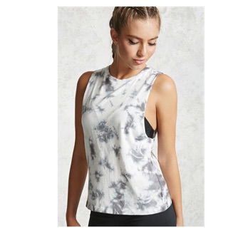 Áo thun nữ tank top tập gym loang màu và kẻ xuất khẩu đẹp AMGOBET