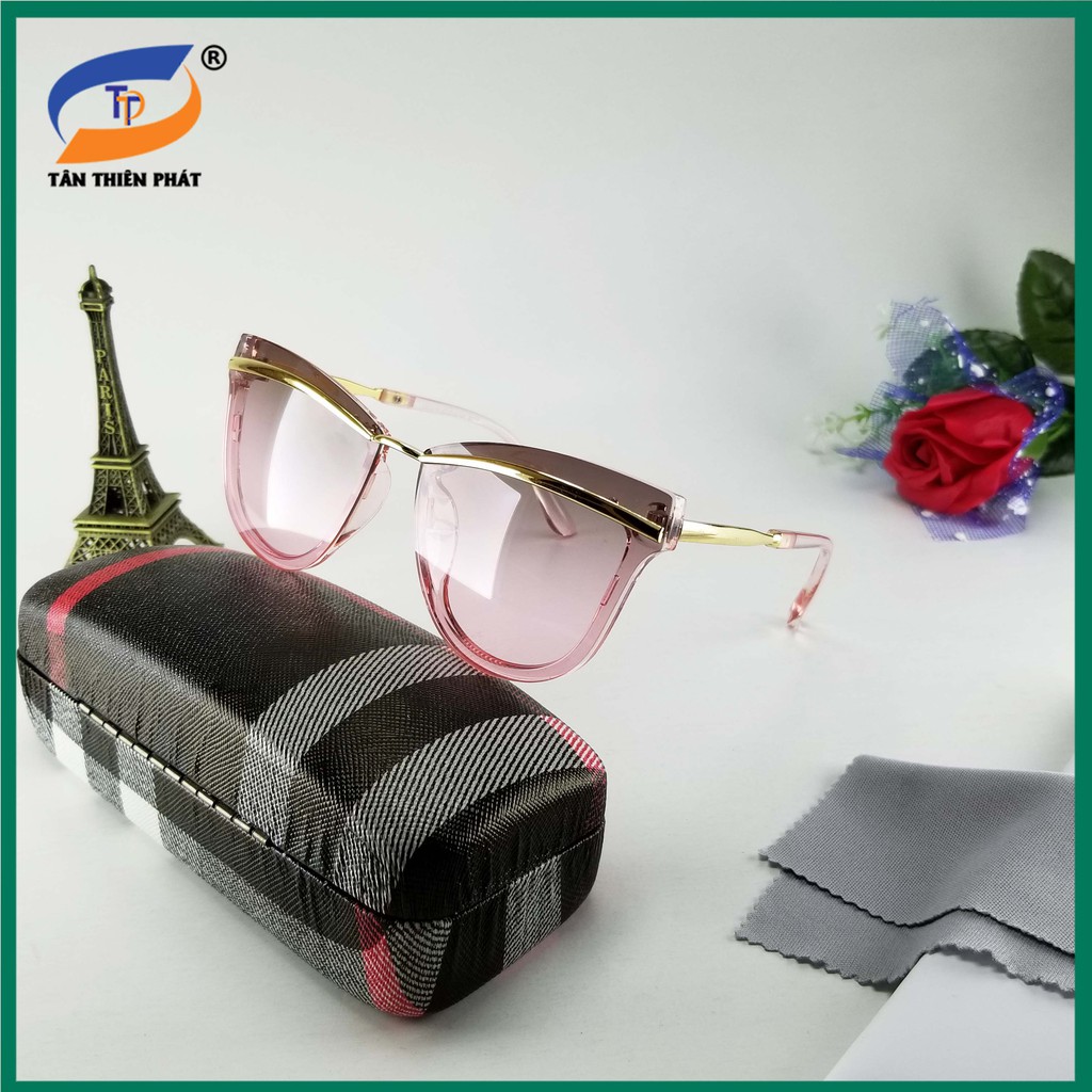 Kính mắt thời trang chống UV TẶNG hộp đựng khăn lau kính Bảo hành 12 tháng