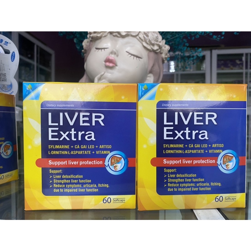 Thải độc gan, bổ gan, làm mát gan, tăng cường chức năng gan Liver Extra - hộp 60 viên