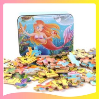 [Đồ chơi trí tuệ] Bộ ghép hình 100 chi tiết hộp thiếc (nhiều mẫu) _Shop 1108