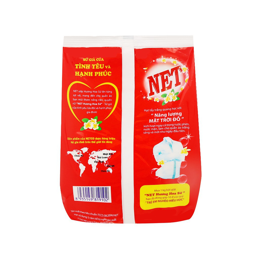 Bột giặt NET hương hoa sứ 300g - truonggiangshop