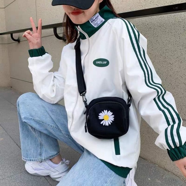 Túi đeo chéo mini cho nam và nữ Túi nhỏ đeo chéo CHAMP chất liệu vải Canvas dày dặn, 3 ngăn chưa đồ, KT 17x15x5cm