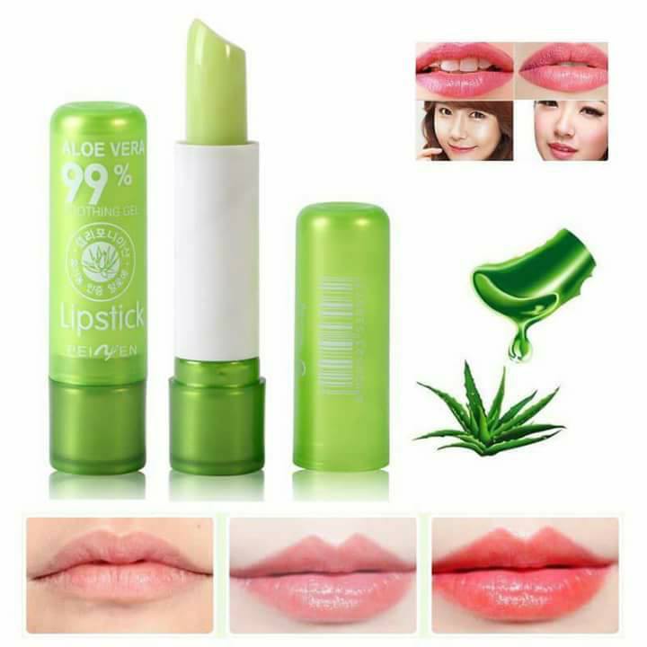 Son dưỡng môi  Lô hội Aloe Vera Nature Republic[ 2 màu trắng - hồng ]