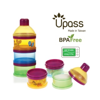 Hộp chia sữa chua ,sữa bột 3 ngăn cho bé