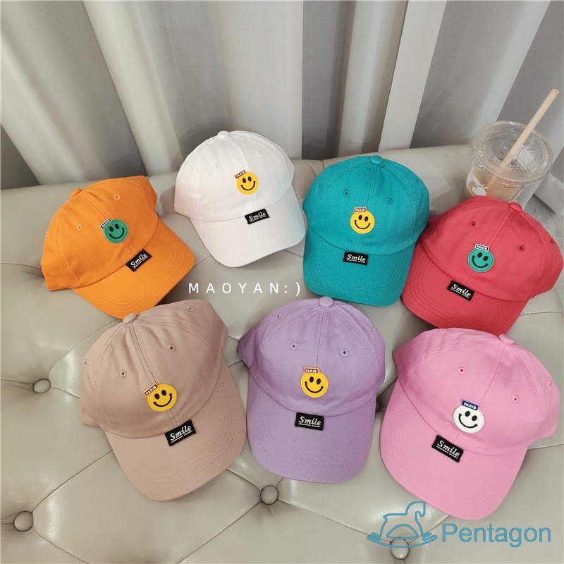 Mũ Lưỡi Trai Che Nắng In Chữ Và Hoạt Hình Màu Sáng Thời Trang Bốn Mùa Cho Bé