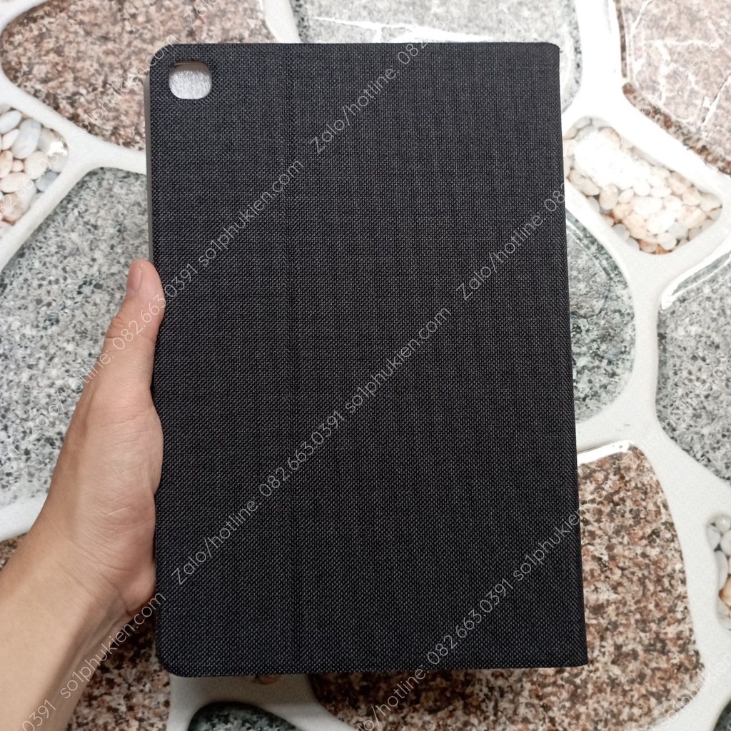 Bao da Huawei MatePad T10/ T10s da vải cực chất, mặt trong da mịn, ốp silicon bền đẹp