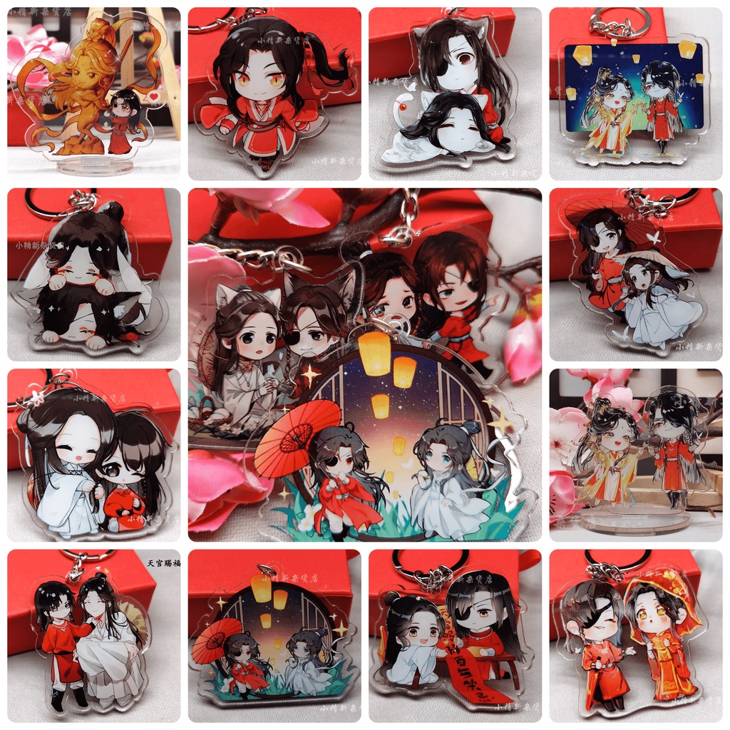 Mốc Khóa Acrylic 8x8cm Trong Suốt In Theo Yêu Cầu in hình Boy Love, Đam Mỹ, Anime, Ma Đạo Tổ Sư, Bjyx,Thiên Quan Tứ Phúc